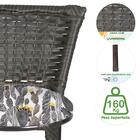 Conjunto Bistrô Mesa Alta E 2 Banquetas Moscou Tabaco A25 Par