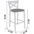 Conjunto Bistro Paris Tampo Vidro 0,65m Redondo Com 2 Banquet