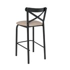 Conjunto Bistrô Tampo 0,65m Redondo Com 2 Banquetas Tubo Pari