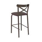 Conjunto Bistrô Tampo Redondo 0,65m Com 2 Banquetas Tubo Pari