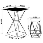 Conjunto Bistrô Yanca Branco E 2 Banquetas Kathy Veludo Rosê