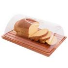 Conjunto Boleira Redonda E Migalheira De Pão De Madeira Com T