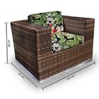 Conjunto Bora Bora 1 Sofá 2 Lugares + 2 Poltronas + 1 Mesa