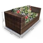 Conjunto Bora Bora 1 Sofá 2 Lugares + 2 Poltronas + 1 Mesa