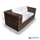 Conjunto Bora Bora - 1 Sofá 2 Lugares + 2 Poltronas + 1 Mesa