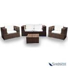 Conjunto Bora Bora - 1 Sofá 2 Lugares + 2 Poltronas + 1 Mesa