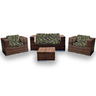 Conjunto Bora Bora - 1 Sofá 2 Lugares + 2 Poltronas + 1 Mesa