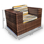 Conjunto Bora Bora - 1 Sofá 2 Lugares + 2 Poltronas + 1 Mesa