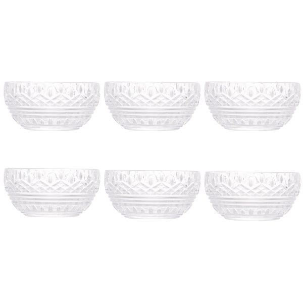 Conjunto Bowl Cristal De Chumbo Lys 11 X 5cm 6 Peças Wolff