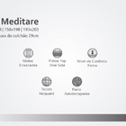 Conjunto Box + Colchão Herval  Meditare Molas Ensacadas 88x18