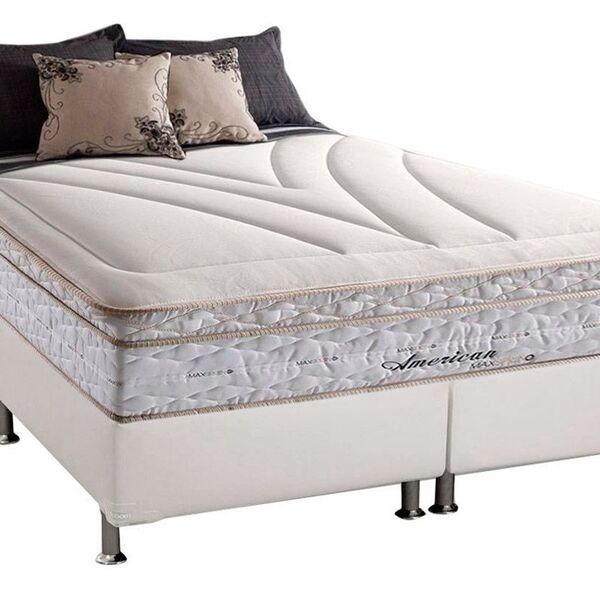 Conjunto Box + Colchão Herval American Molas Maxspring 158x19