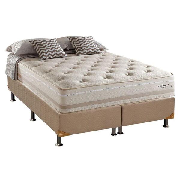 Conjunto Box + Colchão Herval Scotland 193x203x33