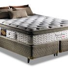 Conjunto Box + Colchão Imperatore Herval Molas Ensacadas Quee