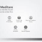 Conjunto Box + Colchão Meditare 193x203x69