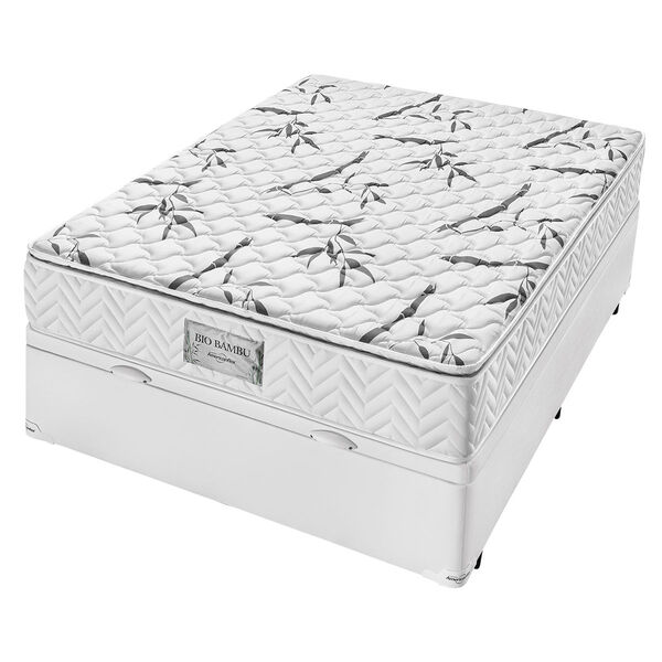 Conjunto Box Baú Casal Molas Tripower Americanflex Bio Bambu