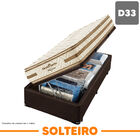 Conjunto Box Baú Solteiro Espuma D33 Americanflex Clinoflex B