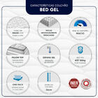 Conjunto Box Casal Molas Ensacadas Americanflex Bed Gel 138x1