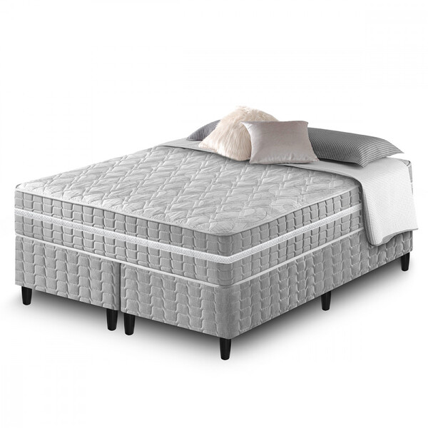 Conjunto Box King Zidi Alabama Molas Ensacadas 193x203x61cm