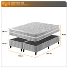 Conjunto Box King Zidi Alabama Molas Ensacadas 193x203x61cm