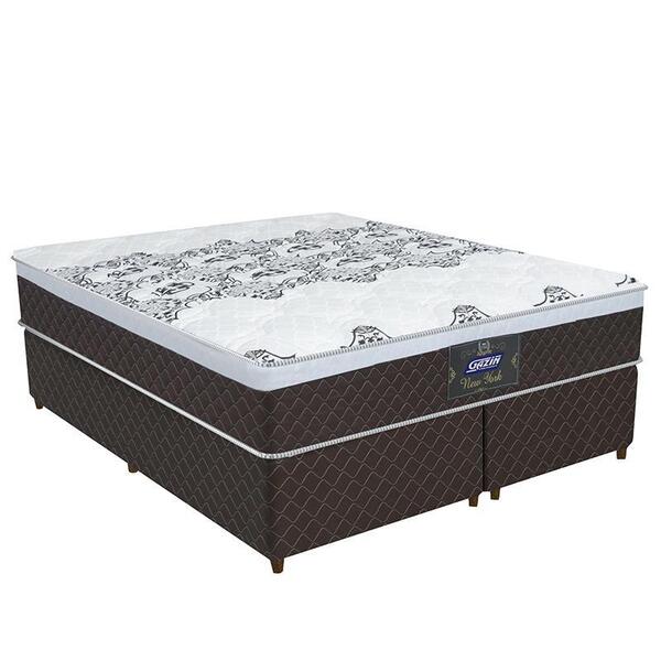 Conjunto Box Queen New York Nw Molas Ensacadas 158x198 - Gazin