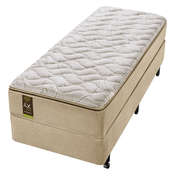 Conjunto Box Solteiro Molas Ensacadas Americanflex Ax Olive I
