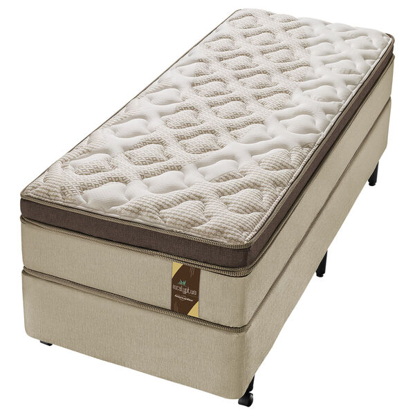 Conjunto Box Solteiro Molas Ensacadas Americanflex Eucalyptus
