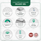 Conjunto Box Solteiro Molas Minaspuma Milano Gel Ii 100x200x7