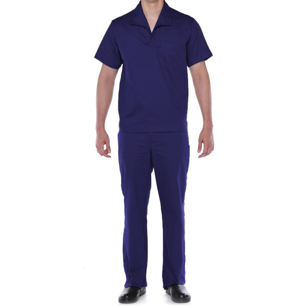 Conjunto Brim Uniforme Profissional Manga Curta Marinho G