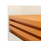 Conjunto Buffet 3 Portas Ripado E Rack Com Painel 180cm