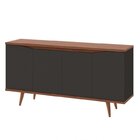 Conjunto Buffet 4 Portas Grace Versátile E Aparador Bar Com P