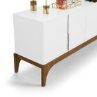 Conjunto Buffet Com Aparador Amalfi Branco Com Canela - Lukal