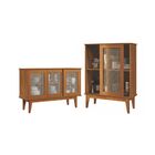 Conjunto Buffet E Armário Leroy Nature