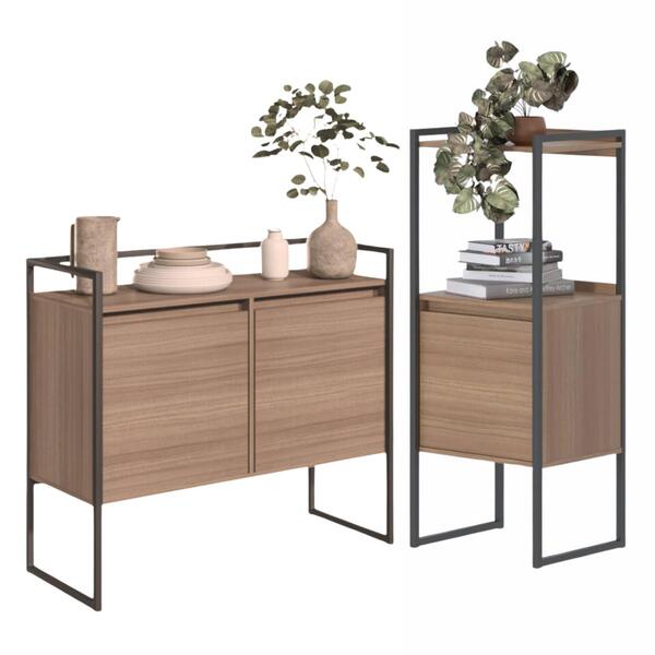 Conjunto Buffet E Gaveteiro Com Nicho Montana