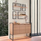 Conjunto Buffet E Prateleiras Decorativas Bari Montana