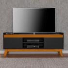 Conjunto Buffet E Rack Para Tv 50 Polegadas Ripado 136cm