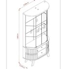 Conjunto Buffet Mônaco E Cristaleira Moss Porta Curva Pés Pal