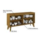 Conjunto Buffet Quartzo E Aparador Menphis Nature Marrom