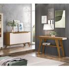 Conjunto Buffet Quartzo E Aparador Menphis Nature Marrom