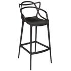 Conjunto C/2 Banqueta Allegra Alta Master Preta Cozinha Ameri