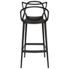 Conjunto C/2 Banqueta Allegra Alta Master Preta Cozinha Ameri