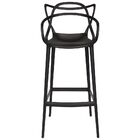 Conjunto C/4 Banqueta Allegra Alta Master Preta Cozinha Ameri