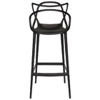 Conjunto C/4 Banquetas Médias Masters Allegra - 66 Cm - Preto