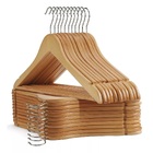 Conjunto C/ 30 Cabides Rústico De Alta Qualidade Madeira Resi