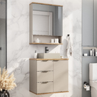 Conjunto C/ Cuba Aqua 56,7cm Estilare Cnj4005 Nude/carvalho