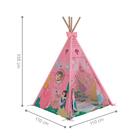 Conjunto Cabana Tenda Infantil Sunderland Rosa Claro E Vermel