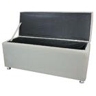 Conjunto Cabeceira Atena E Recamier Casal Quenn 160 Cm Bege