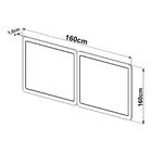 Conjunto Cabeceira Casal 160cm E 2 Mesas De Cabeceira 2 Gavet