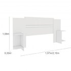 Conjunto Cabeceira Casal E Guarda Roupa Casal 6 Portas 4 Gave