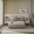 Conjunto Cabeceira Casal Em Ripado Ilhabela Com 2 Mesas De Ca