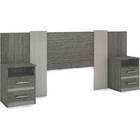 Conjunto Cabeceira Casal Ibiza - Moval - Carvalho / Avela